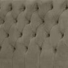 Cabeceira King Estofada Imperatriz  Marrom Taupe