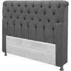 Cabeceira King Estofada Imperatriz Cinza Simbal