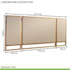 Cabeceira King Estofada Lambri Paropas By Ecosono Bege/palazzo