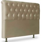 Cabeceira King Estofada Para Cama Box Emília 195 Cm Suede Tau