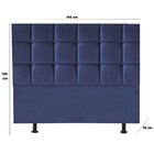 Cabeceira King Estofada Para Cama Box Espanha 195 Cm  Suede A