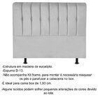 Cabeceira King Estofada Para Cama Box Kiara 195 Cm Suede Preto