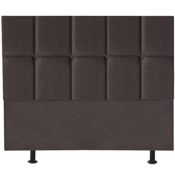 Cabeceira King Estofada Para Cama Box Poliana 195 Cm Suede Ma