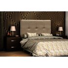 Cabeceira King Estofada Suede Vênus  Bege