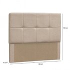 Cabeceira King Estofada Suede Vênus  Bege
