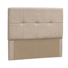Cabeceira King Estofada Suede Vênus  Bege