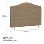 Cabeceira King Florence P04 195 Cm Suede - Amarena Móveis - B