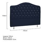 Cabeceira King Florence P04 195 Cm Suede - Doce Sonho Móveis