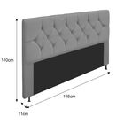 Cabeceira King França A05 C/ Strass 195 Cm Para Cama Box Cora