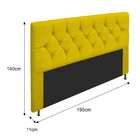 Cabeceira King França A05 C/ Strass 195 Cm Para Cama Box Cora
