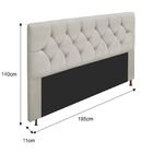 Cabeceira King França A05 C/ Strass 195 Cm Para Cama Box Sued