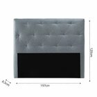 Cabeceira King Full Flórida Linho 8,5 Cm X 120 Cm X 197 Cm Ci