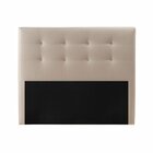 Cabeceira King Full Genebra Linho Bege