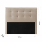 Cabeceira King Full Genebra Linho Bege