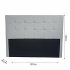 Cabeceira King Full Genebra Linho Cinza