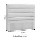 Cabeceira King Greta Branco