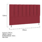 Cabeceira King Hannover P04 195 Cm Suede - Amarena Móveis - V