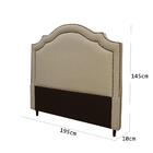 Cabeceira King Irlanda 195cm Creme