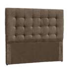 Cabeceira King Kuka Suede Amassado Chocolate