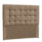 Cabeceira King Kuka Suede Amassado Marrom