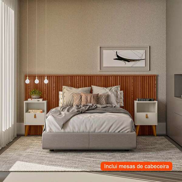 Cabeceira King Laranjeiras Com 2 Mesas De Apoio Búzios 2 Gv F