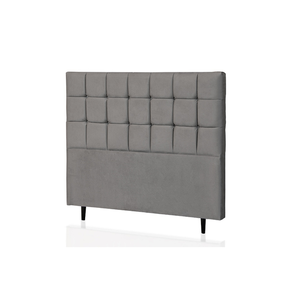 Cabeceira King Livia 195 Cm Suede Cinza - D A Decor