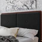 Cabeceira King Lizz - Veludo - Palladium Decor Bege