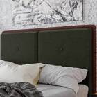 Cabeceira King Lizz - Veludo - Palladium Decor Marrom