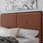 Cabeceira King Lizz - Veludo - Palladium Decor Terracota