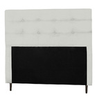 Cabeceira King Luna 193 Cm Branco Tecido Sintético Carolina E