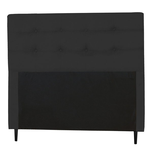 Cabeceira King Luna 193 Cm Preto Suede Carolina Estofados