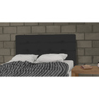 Cabeceira King Luna 193 Cm Preto Suede Carolina Estofados
