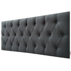 Cabeceira King Luna Suede Liso Cinza 195 X 80 Rbl