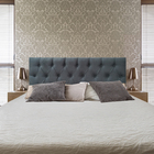 Cabeceira King Luna Suede Liso Cinza 195 X 80 Rbl