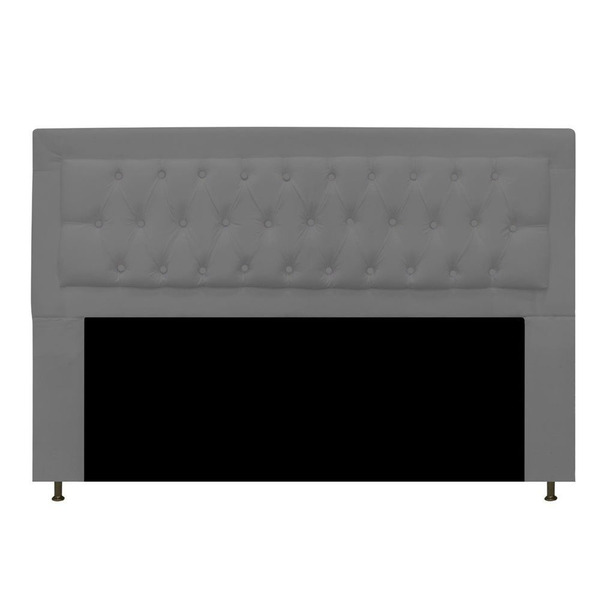 Cabeceira King Lunna 195 Cm Suede Cinza - D A Decor