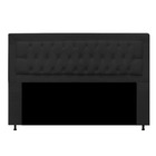 Cabeceira King Lunna 195 Cm Suede Preto - D A Decor