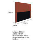 Cabeceira King Marseille P02 195 Cm Suede - Amarena Móveis -