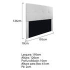 Cabeceira King Marseille P02 195 Cm Suede - Doce Sonho Móveis