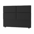 Cabeceira King Megan 195 Cm Suede Preto - D A Decor
