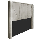 Cabeceira King Minsk P02 195 Cm Para Cama Box Linho - Amarena