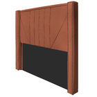 Cabeceira King Minsk P02 195 Cm Para Cama Box Suede - Doce So