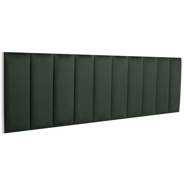 Cabeceira King Modulada Reta Cama Box Veludo Verde Musgo