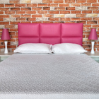 Cabeceira King Módulos Com Pés Módena H6 Corino Rosa  195 X 1