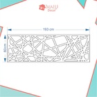 Cabeceira King Mondrian - Cor Azul Claro