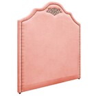 Cabeceira King Orlando P02 195 Cm Para Cama Box Suede - Amare