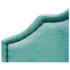 Cabeceira King Orlando P02 195 Cm Para Cama Box Suede - Doce