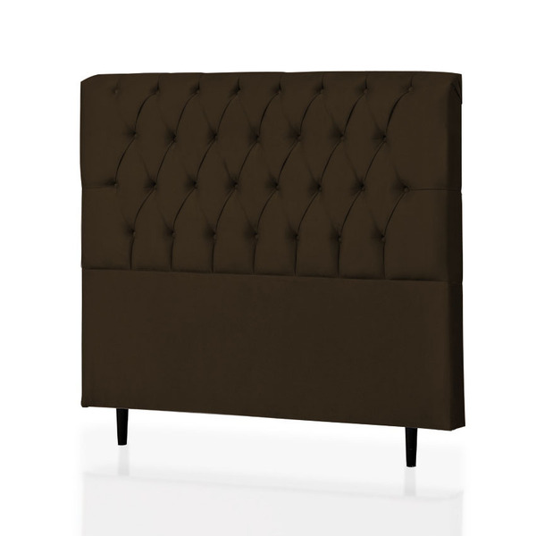 Cabeceira King Paris 195 Cm Suede Marrom - D A Decor