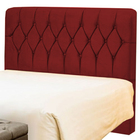 Cabeceira King Pérola 195 Cm Suede Vermelho - D A Decor