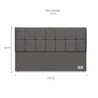 Cabeceira King Piave Ll Cinza