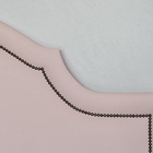 Cabeceira King Provençal Luxo 193x60 Courino Rosa - Tachas Fu